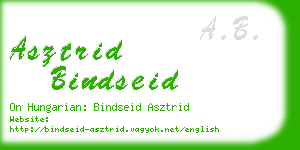 asztrid bindseid business card